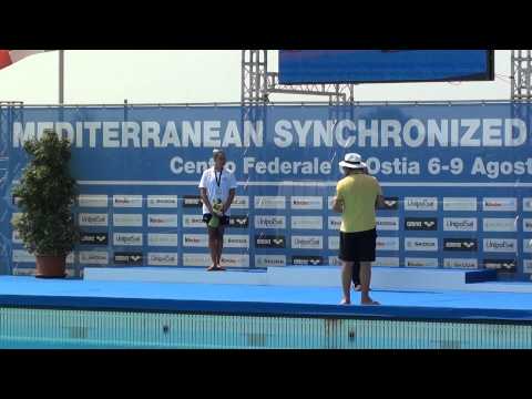Mediterranean Synchronized Swimming Cup Ostia 2015  AWARDS  B (GR)
