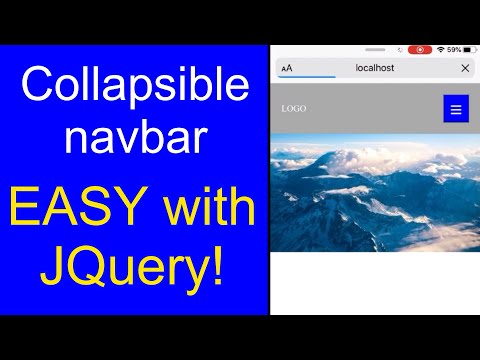 Easy Collapsable Navbar with jQuery