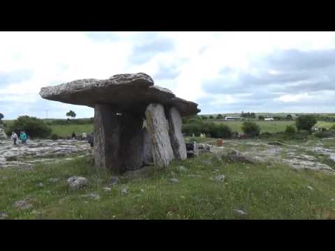 A Visit to the Ancient Poulnabrone Dolmen Portal Tomb in the Burren, County Clare, Ireland