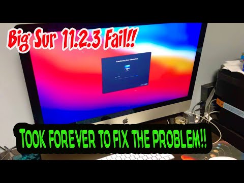 Big Sur 11.2.3 Fail on iMac 27"! Restoring backup from external drive & Unrecoverable error message!