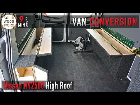 Nissan high roof van conversion for work and play!