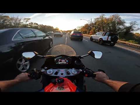 Aprilia RS660     Test Drive         NYC  Raw Footage