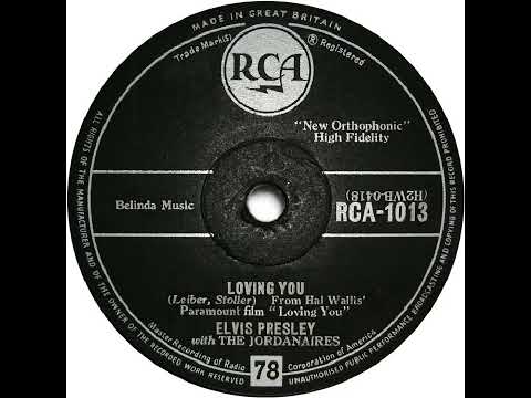 UK New Entry 1957 (152) Elvis Presley with The Jordanaires - Loving You