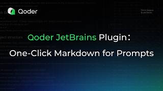 Qoder for JetBrains: Write and Run AI Prompts in Markdown — No More Cramped Chat Boxes