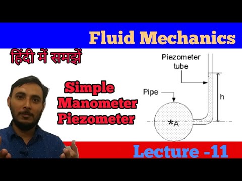 Manometer in hindi || Simple manometer in hindi ||types of manometer in hindi || Piezometer in hindi