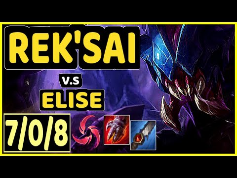 NJI (REK'SAI) vs ELISE - 7/0/8 KDA JUNGLE CHALLENGER GAMEPLAY - EUW