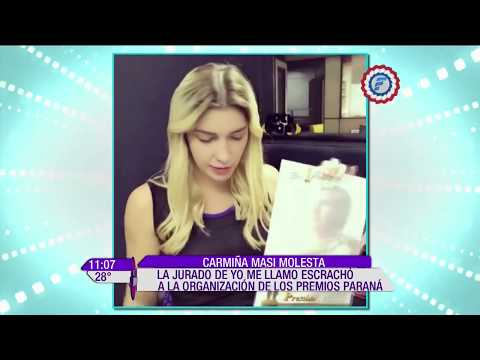 ¡Carmiña Masi disparó contra los premios Paraná!
