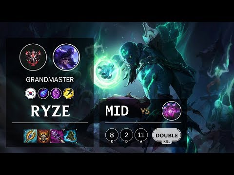 Ryze Mid vs Vel'Koz - KR Grandmaster Patch 10.9
