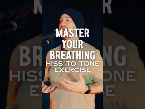 Master Your Breathing - Hiss to Tone Exercise #voice #singing #singer #singinglessons #breathing