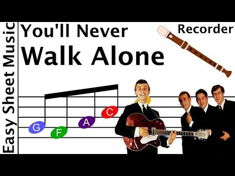 How to Play You'll Never Walk Alone on Recorder | Easy Beginner Sheet Music