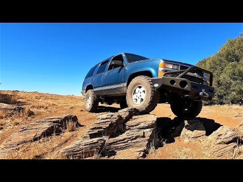 Off Road 4x4 Action in a 95 Tahoe on Budget 2" Lift and 35" Tires