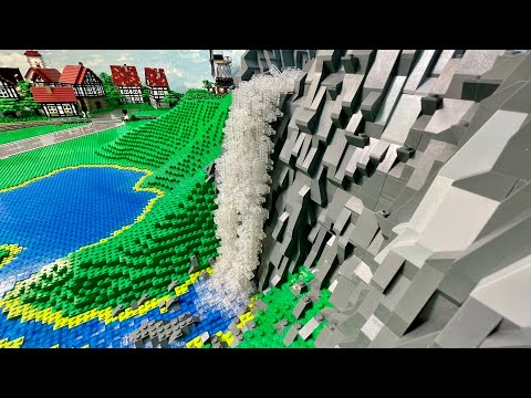 Wasserfall - Bau einer Lego Stadt Teil 227.