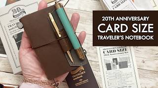 Traveler's Notebook Card Size 20th Anniversary Set EDC setup