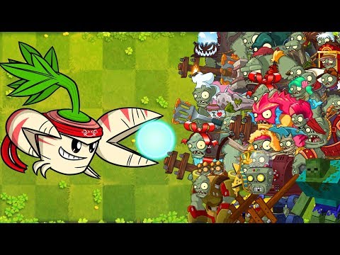 Plants vs Zombies 2 Mod: PARSNIP MAX LEVEL POWER-UP vs ALL GARGANTUAR FIGHT!