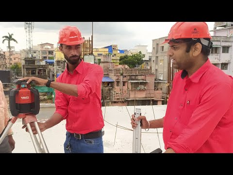 Hilti PR 30-HVS Leveling Machine Demo used for Slab Casting Level