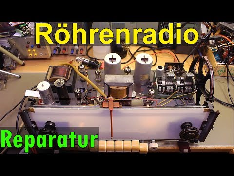 Reparatur: Röhrenradio, Musikschrank aus dem Kästchen