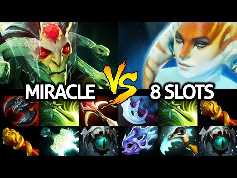 MIRACLE [Medusa] Hard Counter Pick VS Naga 8 Slotted Cancer Game 7.22 Dota 2