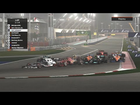 F1 2021 Bahrain 25% training race-off