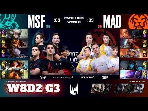 Misfits vs Mad Lions | Week 8 Day 2 S10 LEC Spring 2020 | MSF vs MAD W8D2