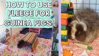 How to use FLEECE for GUINEA PIGS | how fleece bedding works, how to use it properly, & pros & cons