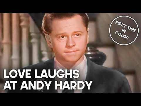 Love Laughs at Andy Hardy | COLORIZED | Mickey Rooney | Classic Romantic Film