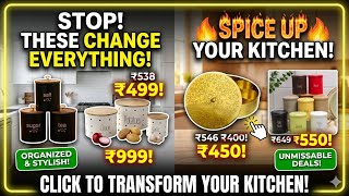Tired of a Messy Kitchen? 7 CHEAP Space-Saving Hacks to Organize It! Trendy Meesho Kichen Items Haul