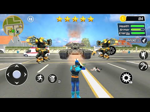 Captain Rope Hero Ninja Gangster City Battle Rope - Frog Hero Strange Gangster Vegas | GamePlay