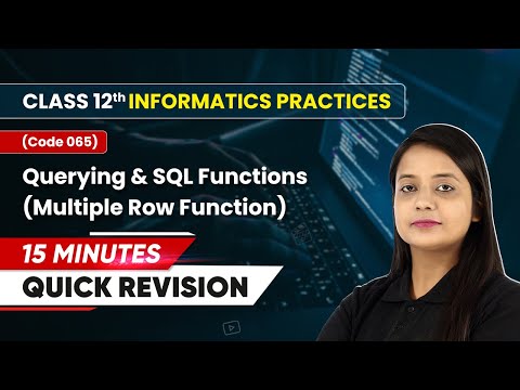 15 Minutes Masterclass Quick Revision Data Handling Using Pandas I Class 12 IP Code 065