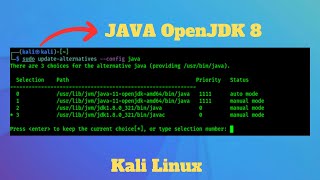 How to Install JAVA OPENJDK 8 on Kali Linux