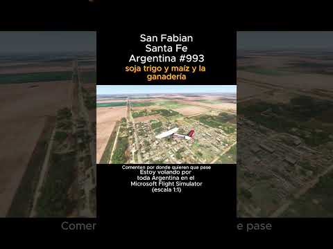 San Fabian, Santa Fe desde el Microsoft Flight Simulator #sanfabian #santafe #msfs #joaha45