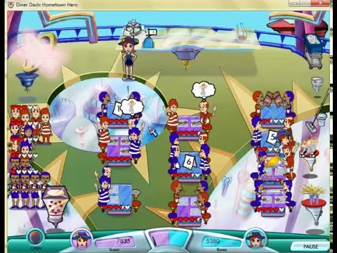 Diner Dash Hometown Hero Gourmet - Snack to the Future (Multiplayer)