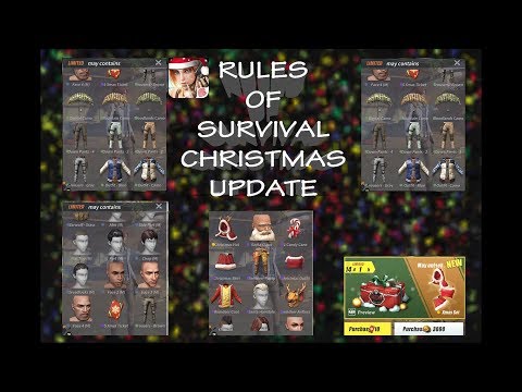 CHRISTMAS UPDATE!! NEW PACKS! PACK OPENING! RULES OF SURVIVAL.