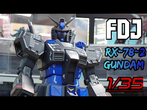 FDJ GUNDAM RX-78-2 1/35 CUSTOM PAINTED FULL SPEEDBUILD