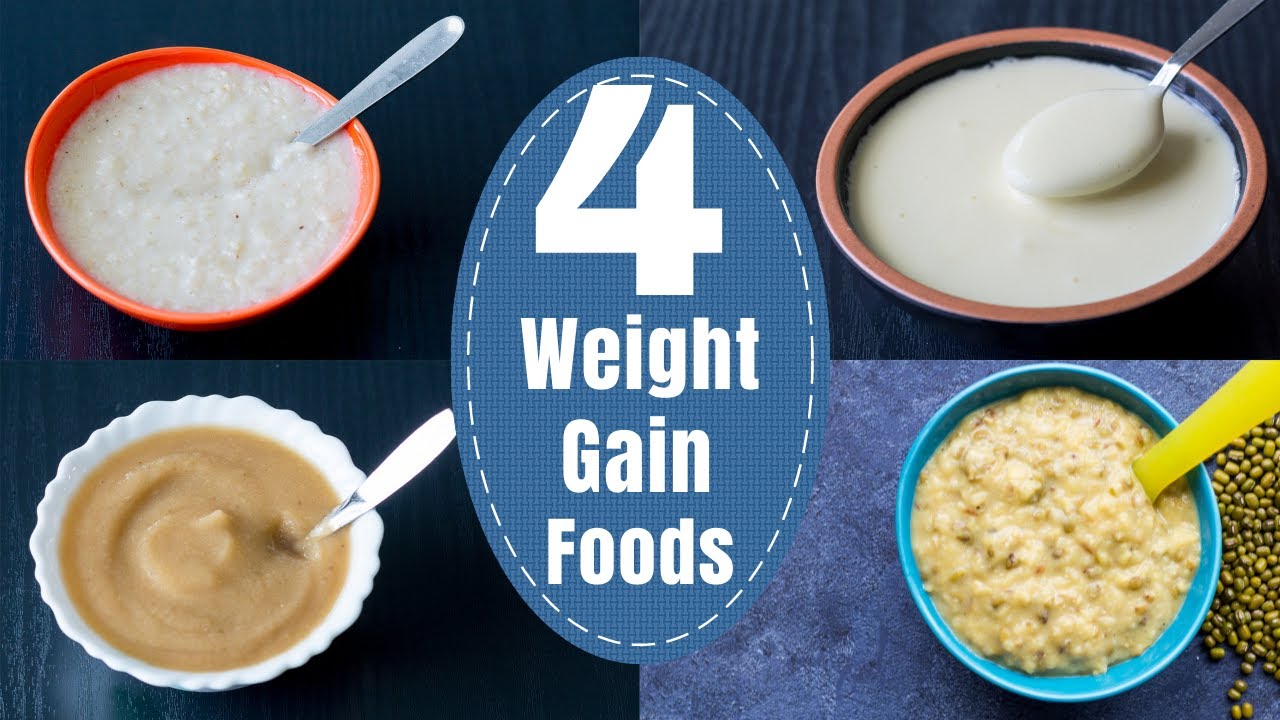 4 Weight Gain Baby Foods | Healthy Baby Foods for 6 to 24 Month  | Homemade Baby Foods