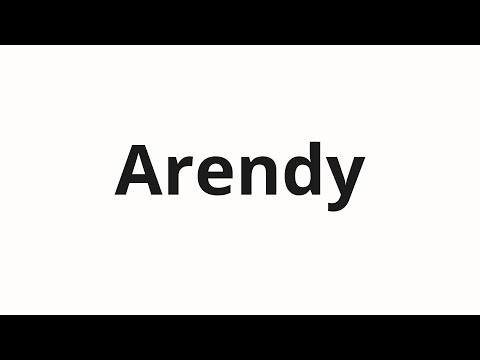 How to pronounce Arendy | Аренды (Rent in Russian)