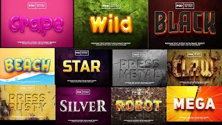 50+ 3D Text Effect Photoshop Tutorial Part 77