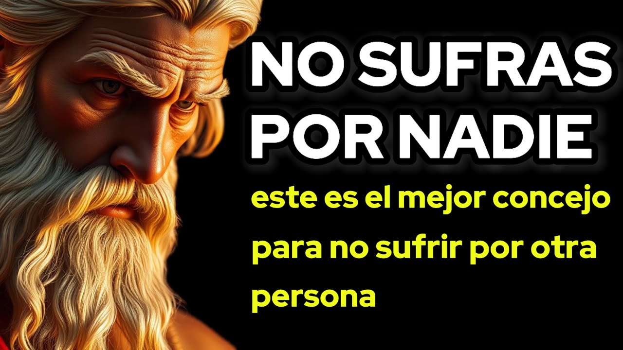 No sufras por nadie: este es el mejor consejo para no sufrir por otra persona - Estoicismo