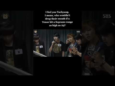 Taeyhung's reaction when jimin hit the high note😮😮 #bts #jimin #taeyhung #shorts