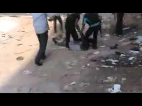 لحظة اصابة عمر الكميتي أحد عناصر كتيبة عبد الله بن عمر في ريف درعا