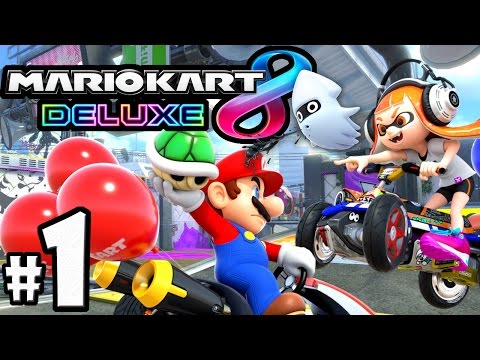 Mario Kart 8 Deluxe PART 1 - Switch Gameplay Walkthrough - NEW Battle Mode, Splatoon Inklings Video