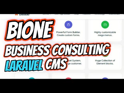 Build Business Websites FAST with Bione CMS 💼 | Laravel Page Builder Demo