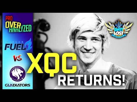 Overwatch - XQC RETURNS! Dallas Fuel Vs LA Gladiators! [Pro OverAnalyzed]