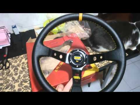 Fake OMP Steering Wheel Amazon eBay AliExpress Also good for simulator Volante Réplica