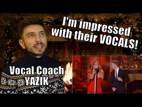 Vocal Coach YAZIK reacts to Mariah Carey & Michael Bublé - All I Want For Christmas Is You