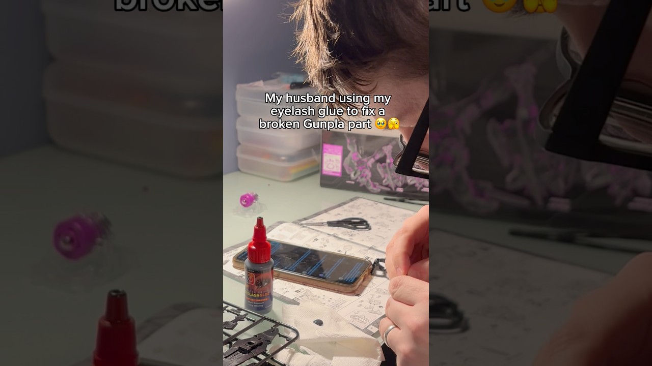 My resourceful love 😭 #gunpla #gundam #gundambuilder #gunplabuilder #marriage #husbandwifefun