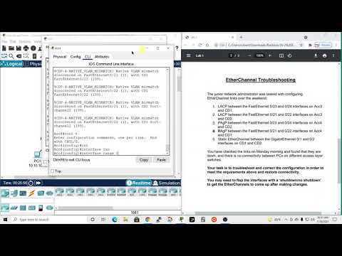 CCNA Lab: EtherChannel Troubleshooting