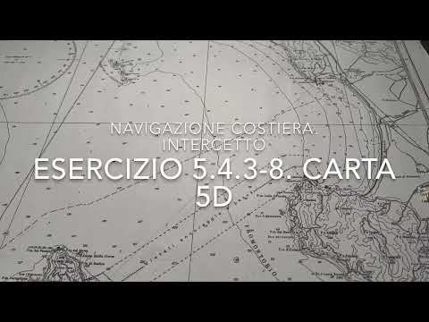 ESERCIZIO 5.4.3-8 NAVIGAZIONE COSTIERA INTERCETTO - CARTA 5D
