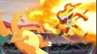Leon vs Flint Master Class Battle || Charizard vs Infernape - Pokémon Journeys.