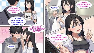 [Manga Dub] I went to my favorite idol's autograph session but she wouldn't give me the signed board