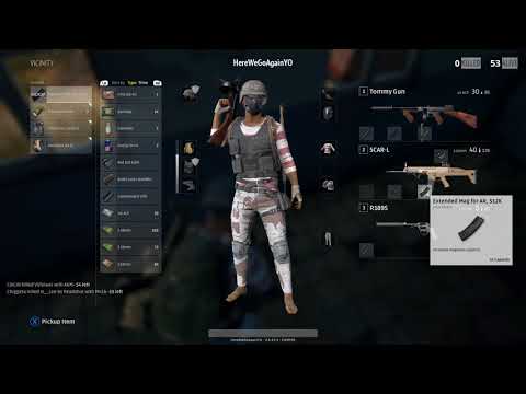 Tommy Gun ain't no FUN! (PLAYERUNKNOWN'S BATTLEGROUNDS: Single kill 9/16/2017